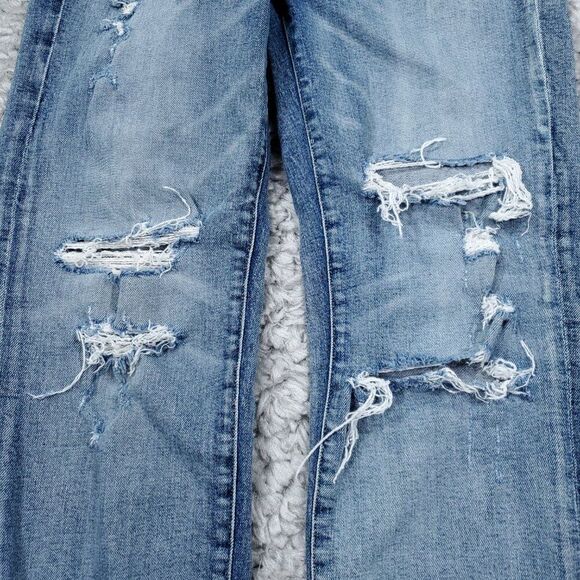 Agolde Ruby Super High Rise Premium Slim Straight Jeans Outsider Size 26 Blue - Picture 6 of 16